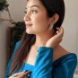 Indian Earrings, Oxidised Silver,Palm Leaf Stud Earrings, Indian ethnic Earrings