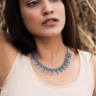 Bollywood Oxidised Choker German Silver Necklace Oxidised Antique Indian Jewelry