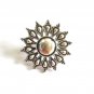 Handmade Oxidised Engraved Turkish Ring With Adjustable Size