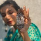 Oxidised Silver Gypsy Ethnic Tassel Unique Charms Dangle Drop Stud Earrings