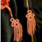 Bohemian BOHO Seed Beads Fringe Tassel Woven Drop Earrings Handmade Jewelry