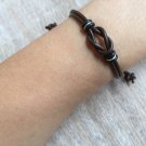 Sanibel Set, Black Couples Bracelet, His and her Bracelet, Leather Bracelets, Ma