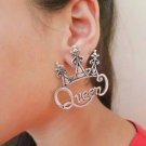 Big Round Queen Earrings for Women Lady Girls