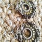 Indian Traditional Oxidised Mirror Kundan Chandbali Earrings Jhumka Jewelry