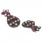 Kashmiri Mugal Bollywood Silver Oxidised Indian Jhumka Jhumki Mirror Earrings