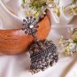 Ethnic Traditional Bollywood Style Silver Oxidized Big Jhumka Indian Earrings