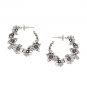 Indian Ethnic Bollywood Silver bells Oxidised Pretty Hoop Office Earrings