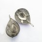 TRENDY Blackened Silver Platted Stud Earrings, handmade oxidised silver studs