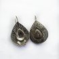 TRENDY Blackened Silver Platted Stud Earrings, handmade oxidised silver studs