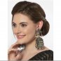 Afghani Style Beautiful Silver Plated Oxidized Long Indian Earrings Jewelry set