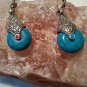 Tibetan Turquoise, Coral, Lapis Lazuli Handmade Bohemian Nepali Earrings CC-11
