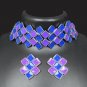 Bollywood Indian Handmade Wedding Silver Plated Choker Necklace Jewelry Set