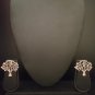 Oxidised silver TREE OF LIFE Irish EARRINGS Knot Work Post Stud