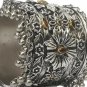 Stylish Afghani Tribal Oxidised Silver Cuff Mirror Bangles Set Bracelet Jewelry
