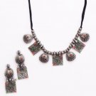 Indian Ethnic Traditional Silver Plated Oxidized Afghani Style Choker Necklace