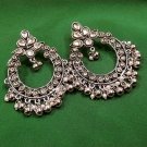 Indian Bollywood Style Pearl Kundan Handcrafted Chandbali Earring - Dual tone