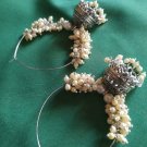 Indian Bollywood Gold Plated Drop Pearl Jhumka Earrings Ethnic Fashion Jewelry