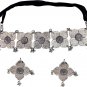 Indian five Paisa Coin Collar Choker Necklace Chrome - Great Gift