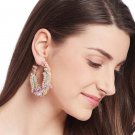 Multi Colour  Hoop Handmade Bohemian Seed Bead Earring Dulcett