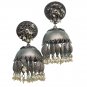 Black Metal Vintage Finishing Indian Oxidised Bollywood Style Jhumka