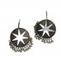 Silver Plated Ear Hook Earrings Women Dangle Drop Boho Jewelry Simulated