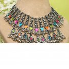Ethnic Indian traditional Silver Oxidized Bollywood Styl Afghani Choker Necklace