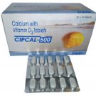 Cipla CIPCAL-500 TABLETS CALCIUM WITH VITAMIN D3 15 TAB PACK