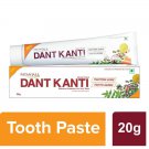 Patanjali Dant Kanti Natural Toothpaste Travel Pack of 20 g