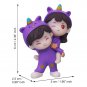 Valentine Gift for Girlfriend Boyfriend| Purple Resin Miniature Cute Couple