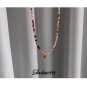 Shadow* Handmade Rainbow Smiley Boho Style Necklace