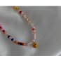 Shadow* Handmade Rainbow Smiley Boho Style Necklace