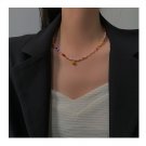 Shadow* Handmade Rainbow Smiley Boho Style Necklace