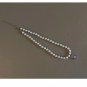 Shadow* Handmade Gem Bear Pendant Pearl Necklace
