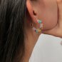 Shadow* Handmade Colorful Bead Circle Earrings 925 Silver Needle