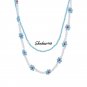 Shadow* Handmade Beaded Flower Necklace Double Layered Clavicle Chain
