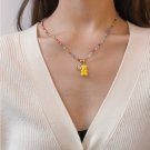 Shadow* Handmade Colorful Beaded Necklace Cute Candy Bear Pendant