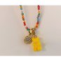 Shadow* Handmade Colorful Beaded Necklace Cute Candy Bear Pendant