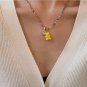 Shadow* Handmade Colorful Beaded Necklace Cute Candy Bear Pendant
