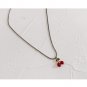 Shadow* Handmade Red Cherry Pendant Necklace Niche Design Sense Clavicle Chain