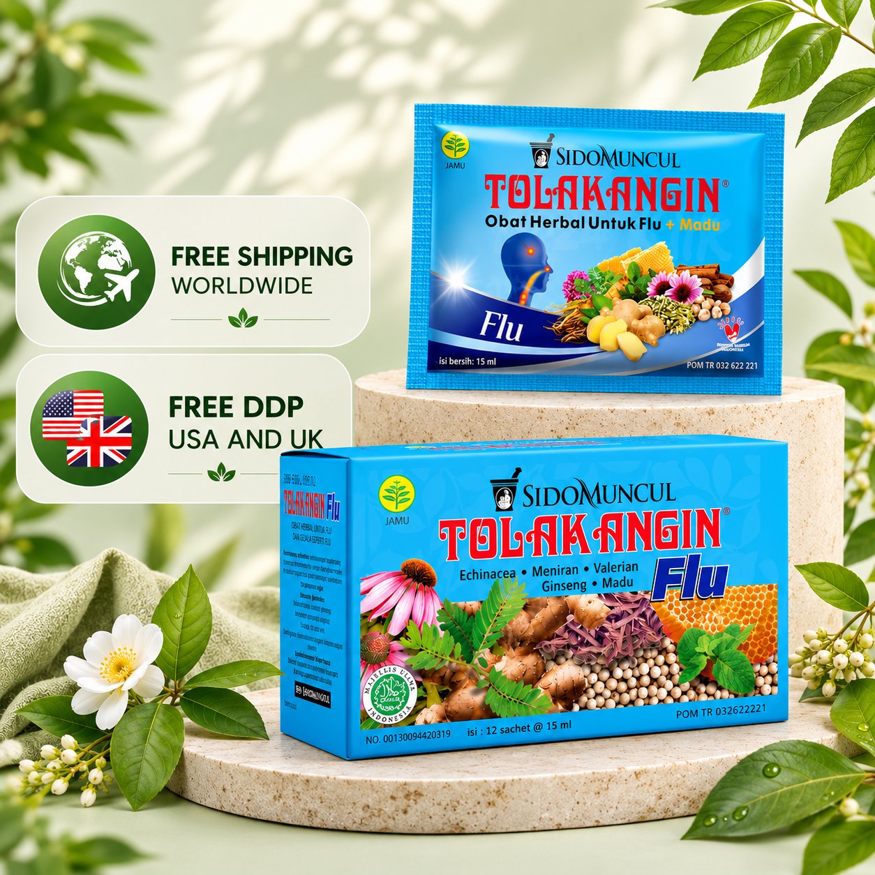 7 BOXES Tolak Angin FOR relieve colds, flu symptoms, stuffy Runny nose, headaches and body aches