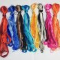 50 colors natural mulberry silk embroidery floss threads for hand embroidery DIY craft