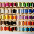 50 spools natural mulberry silk embroidery threads DIY craft