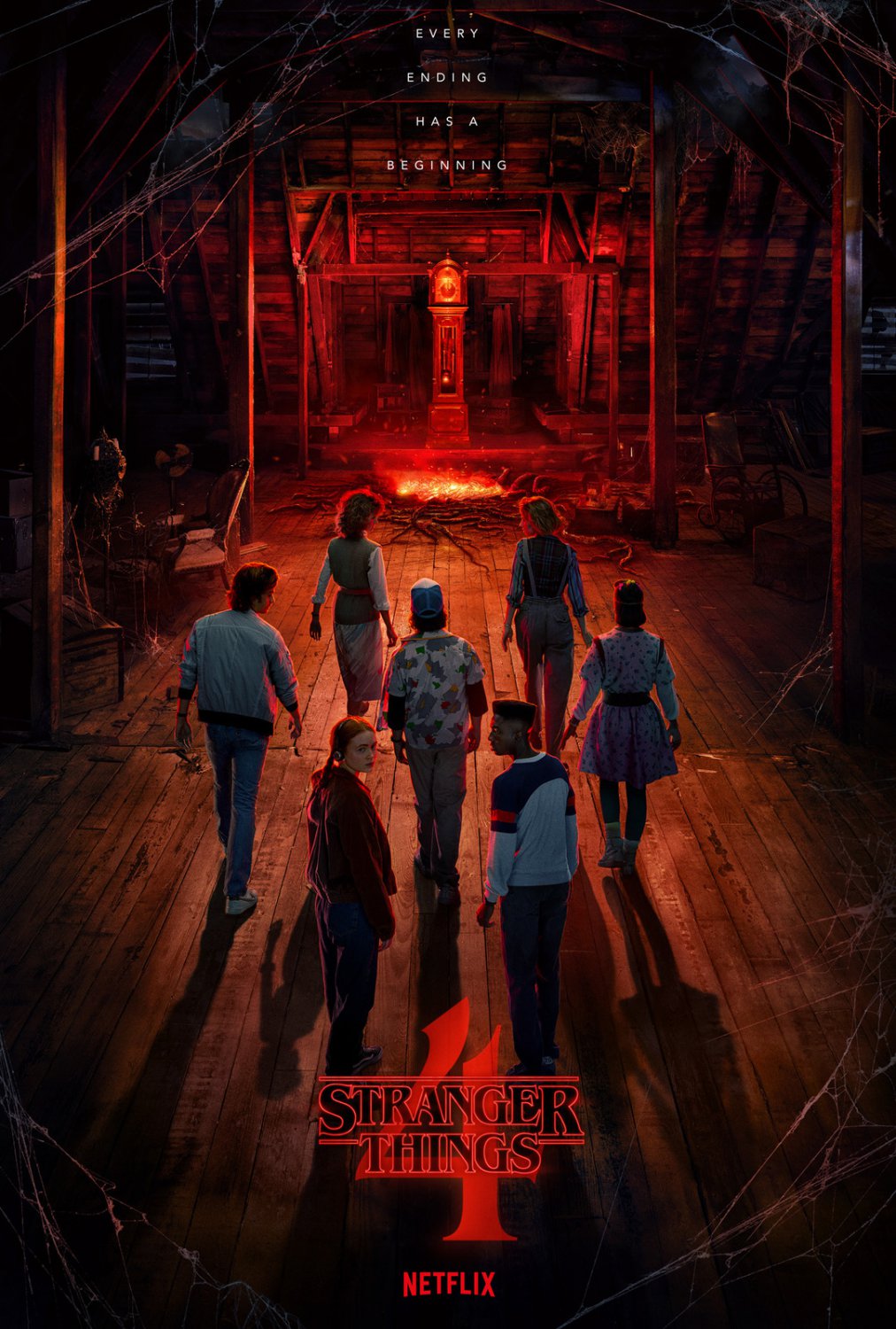 Stranger Things Poster Season 4 Netflix TV Series Art Print movie ...