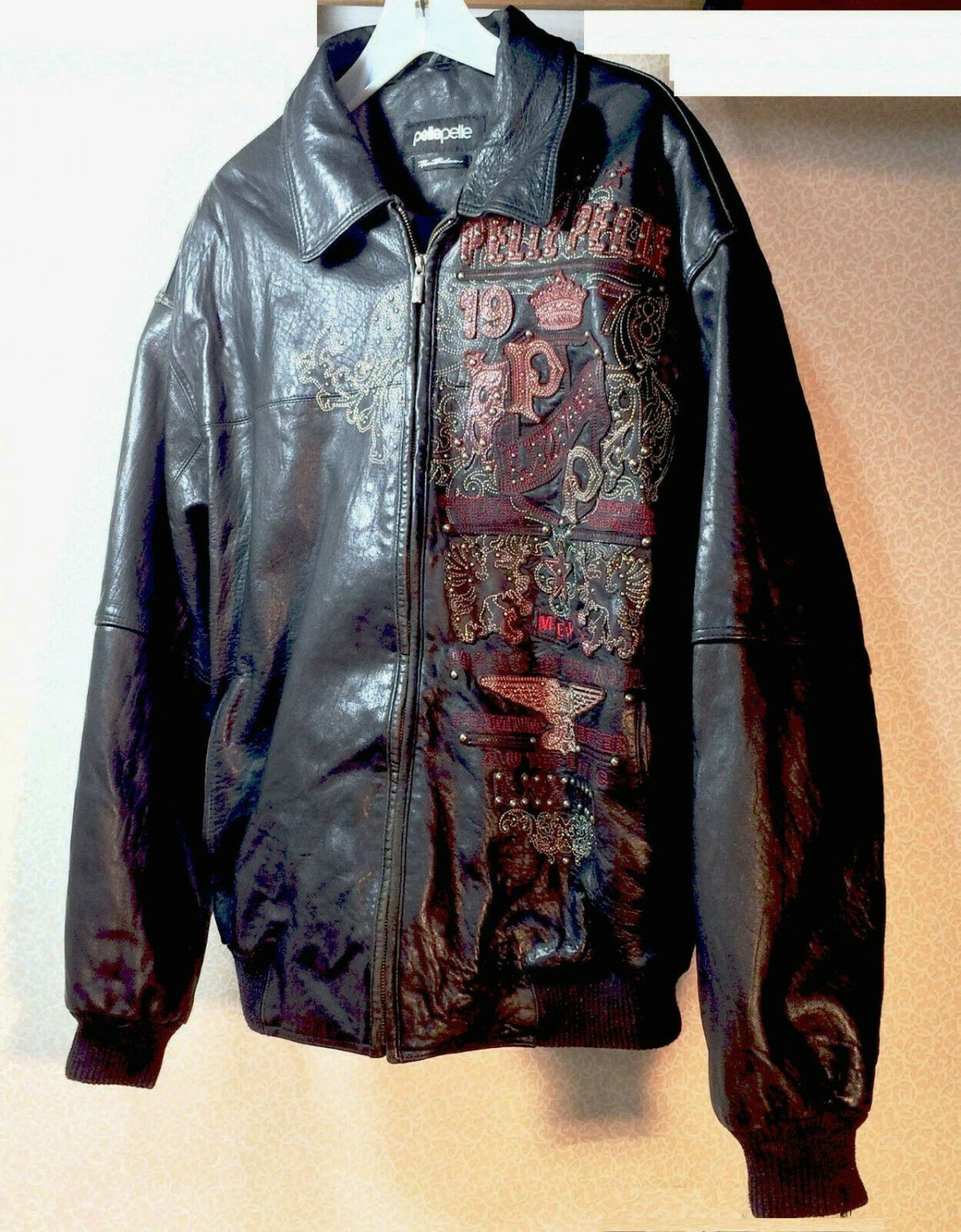 Vtg Leather Jacket Pelle Pelle Marc Buchanan 1978 Legends Forever 1 of Kind Sz46