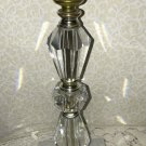 Deco Mid Century Crystal Lamp Vintage MCM Vanity Bedside Romantic Chic Regency