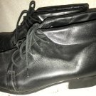 Vintage Granny Boots Cottagecore Leather Lace Ankle Festival Civil War Black 9W