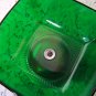 Vtg Forest Green Charm Emerald Lrg Bowl Metal Base Anchor Hocking RARE Accessory