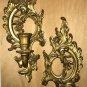 Vintage Candle Holder Wall Sconce MCM 1962 Syroco 4131 FarmHouse Glam Chic 2 Pc