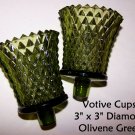 MCM Green Candle Holder Peg Votive Mid Century Diamond Point HOMCO Farm House 2 MCM Green Candle Holder Peg Votive Mid Century Diamond Point HOMCO Farm House 2