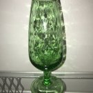 Optic Swirl Vase MCM Italian Empoli Art Glass Vintage Decor MOD Chic 1960s 70s